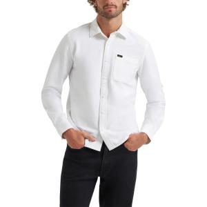 Lee Mens X Knit Long Sleeve All-Purpose 1 Pocket Shirt(Bright White)
