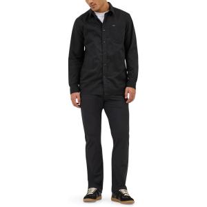 Lee Mens X Move Long Sleeve All-Purpose 1 Pocket Shirt(Union All Black)