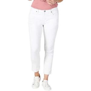 Riders by Lee Indigo Womens Fringe Cuff Boyfriend Jean(White)