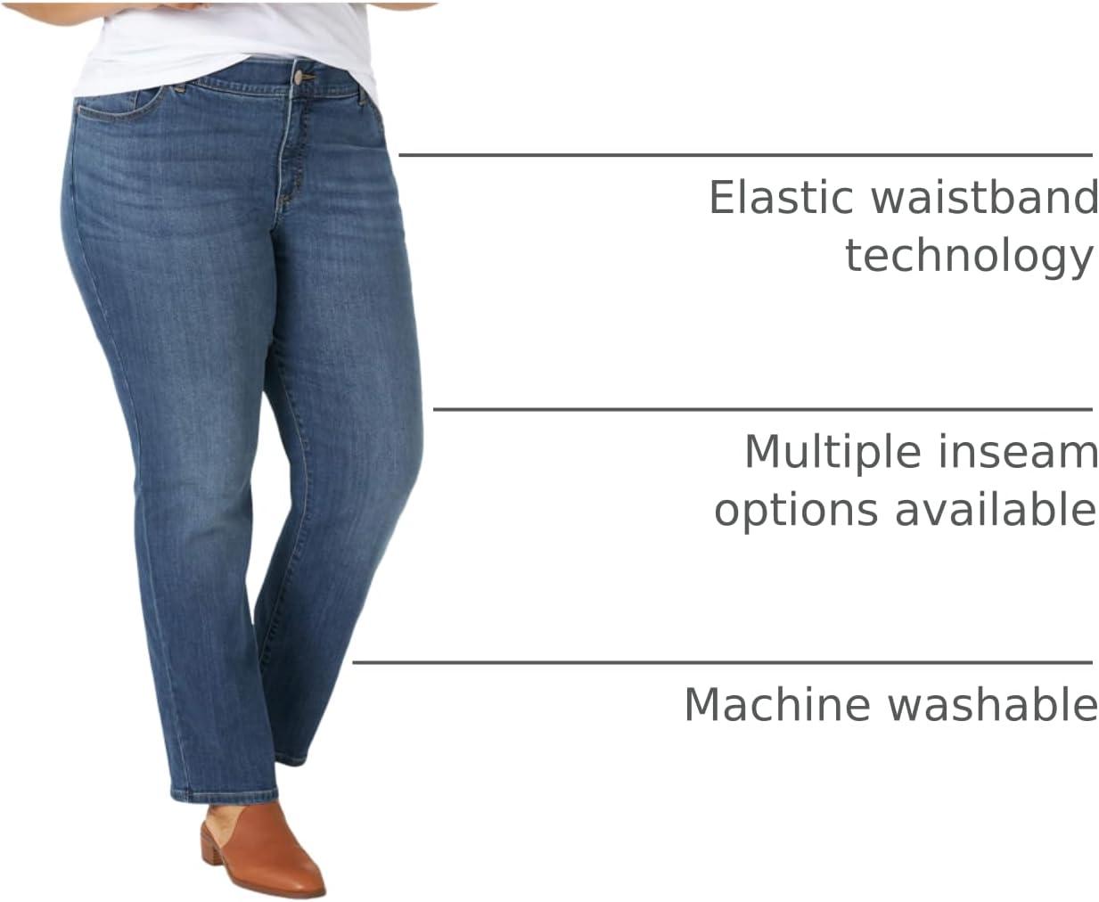 imageLee womens Plus Size Ultra Lux Comfort With Flex Motion Straight Leg JeanSeattle