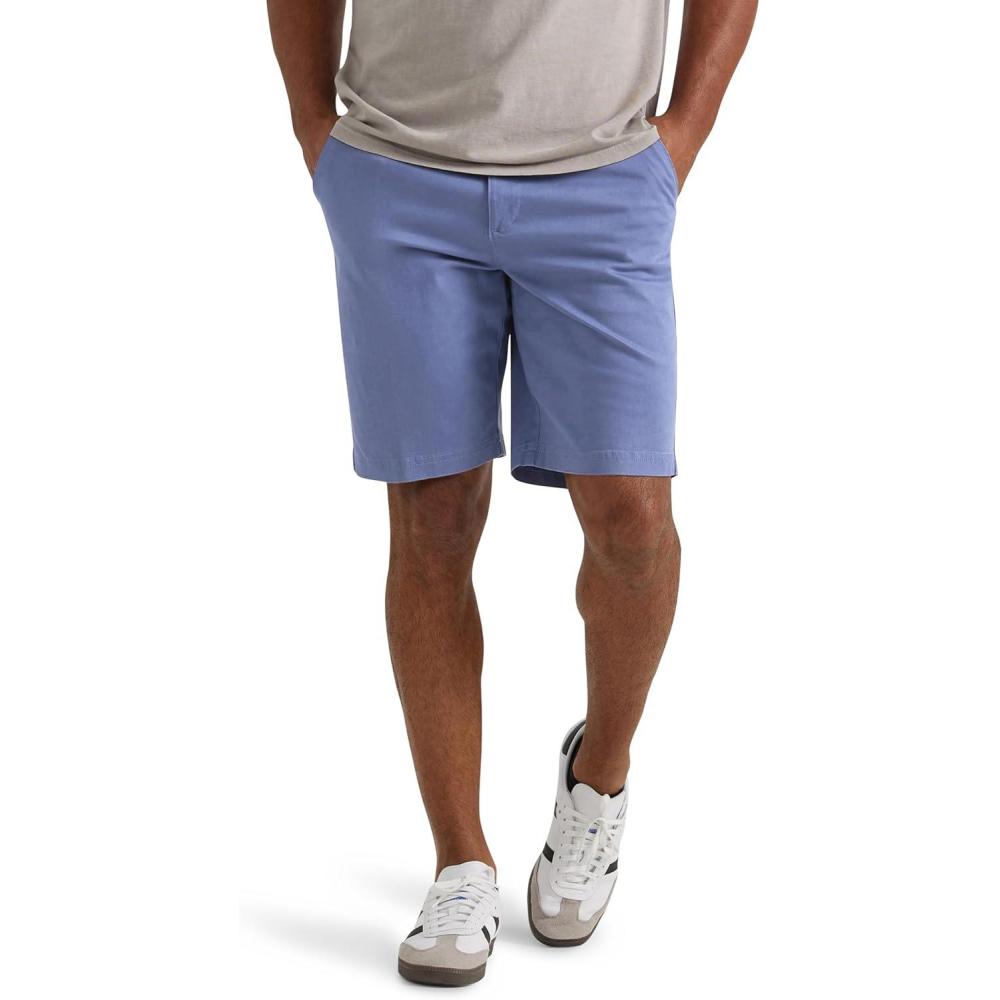 imageLee Mens Big ampamp Tall Extreme Motion Flat Front ShortSurf Blue