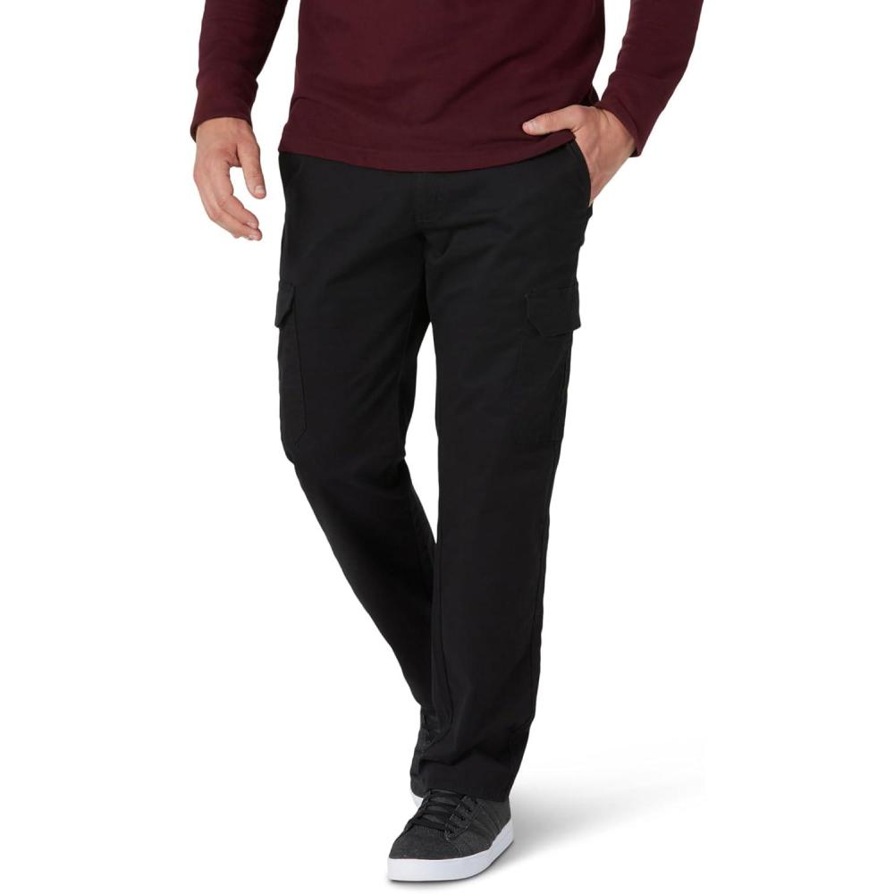 imageLee Mens Big ampamp Tall Extreme Motion Twill Cargo PantBuddy Black