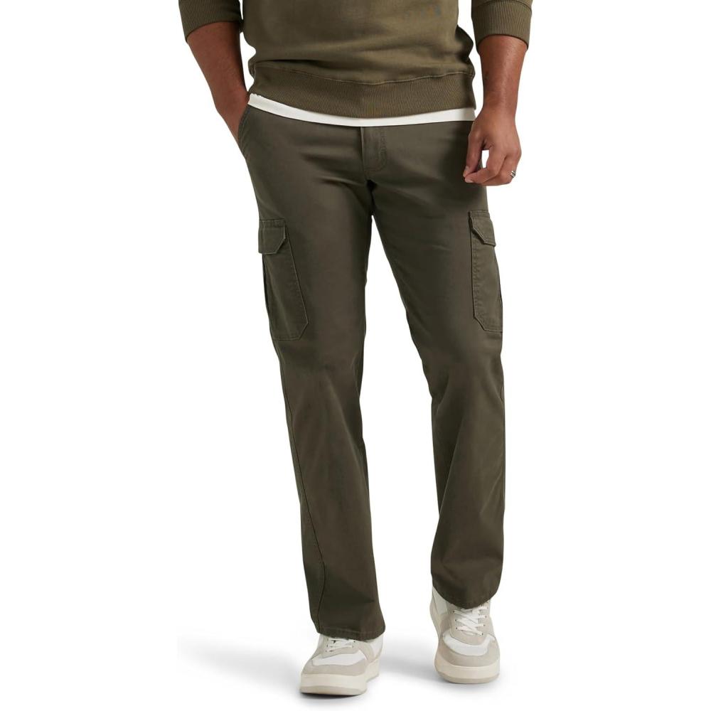 imageLee Mens Big ampamp Tall Extreme Motion Twill Cargo PantFrontier Olive