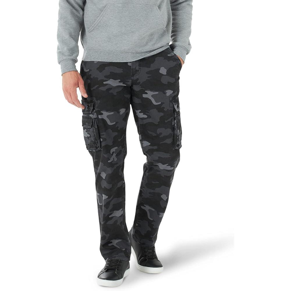 imageLee Mens Wyoming Relaxed Fit Cargo PantGrunge Camo