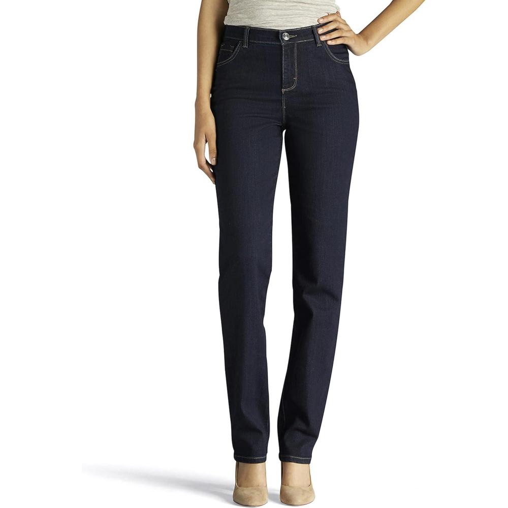 imageLee Womens Plus Size Legendary Mid Rise Straight Leg JeanHeritage Blue