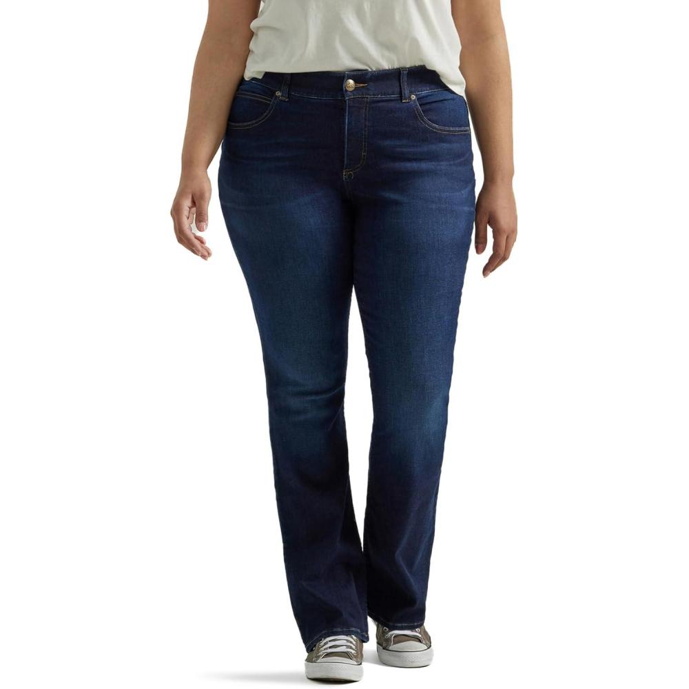 imageLee Womens PlusSize Flex Motion Regular Fit Bootcut JeanMain Thrill