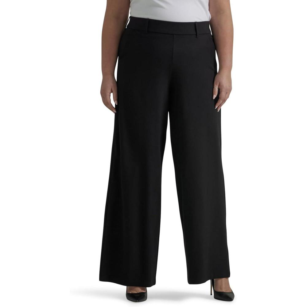 imageLee Womens Ultra Lux Comfort Any Wear Wide Leg PantUnionall Black