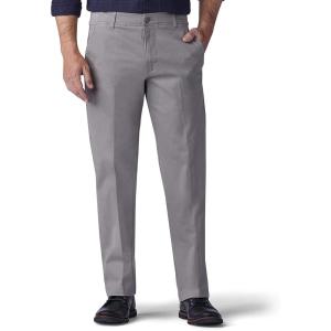Lee Mens Big & Tall Extreme Motion Flat Front Regular Straight Pant(Iron)