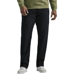 Lee Mens Big & Tall Legendary Relaxed Straight Jean(Overdye Black)