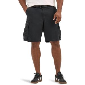 Lee Men’s Big & Tall New Belted Wyoming Cargo Short(Black)