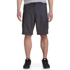 Lee Mens Big & Tall Performance Cargo Short(Black Slub)