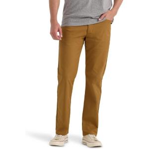 Lee Mens Extreme Motion Performance 5 Pocket Regular Straight Pant(Glazed Ginger)