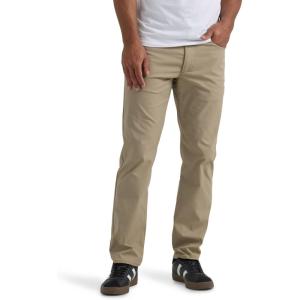 Lee Mens Extreme Motion Performance 5 Pocket Regular Straight Pant(Kansas City Khaki)