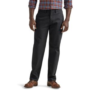 Lee Mens Flat Front Relaxed Straight Pant(Black)