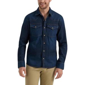 Lee Mens Heritage Western Shirt(Inky Blue Vintage Wash)