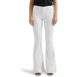 Lee Womens Legendary Mid Rise Flare Jean(Bright White)