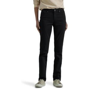 Lee Womens Legendary Mid Rise Straight Leg Jean(Black)