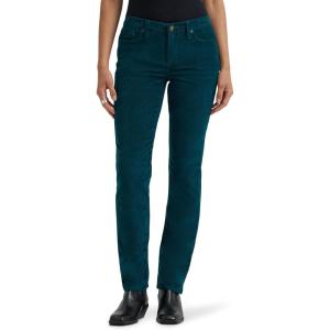 Lee Womens Legendary Mid Rise Straight Leg Jean(Teal Brigade Cord)