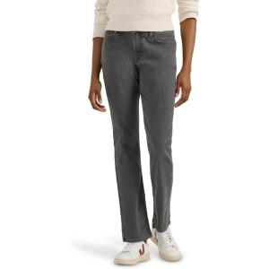 Lee Womens Legendary Mid Rise Straight Leg Jean(Washed Black)
