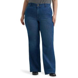 Lee Womens Plus Size Legendary A-line Jean(Shady Boots)