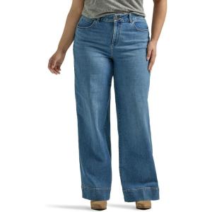 Lee Women’s Plus Size Legendary High Rise Trouser Jean(Elevated Retro)
