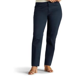 Lee Womens Plus Size Relaxed Fit All Day Straight Leg Pant(Imperial Blue)