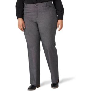 Lee Women’s Plus Size Ultra Lux Comfort with Flex Motion Trouser Pant(Rockhill Plaid)