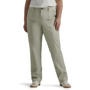 Lee Womens Plus Size Ultra Lux Comfort with Flex-to-go Utility Pant(Salina Stone)