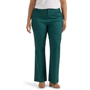 Lee Womens Plus Size Wrinkle Free Mid Rise Bootcut Pant(Algae)