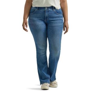Lee Womens Plus-Size Flex Motion Regular Fit Bootcut Jean(Indigo Facet)