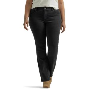 Lee Womens Plus-Size Flex Motion Regular Fit Bootcut Jean(Midnight Bloom)