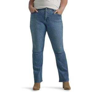 Lee Womens Plus-Size Flex Motion Regular Fit Bootcut Jean(Paradise Dream)