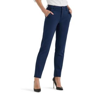 Lee Womens Ultra Lux Comfort Any Wear Side Vent Ankle Pant(Emperor Navy)