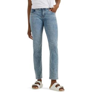 Lee Womens Ultra Lux Comfort with Flex Motion Slim Straight Jean with Ever Fit(Wisp of Cloud)
