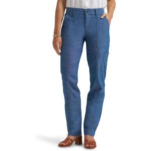 Lee Womens Ultra Lux Comfort with Flex-to-go Utility Pant(Chambray)