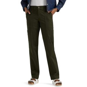Lee Womens Ultra Lux Comfort with Flex-to-go Utility Pant(Dark Olive Night)
