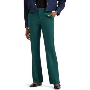 Lee Womens Wrinkle Free Mid Rise Bootcut Pant(Algae)