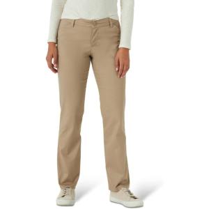 Lee Womens Wrinkle Free Relaxed Fit Straight Leg Pant(Flax)