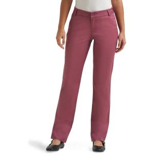 Lee Womens Wrinkle Free Relaxed Fit Straight Leg Pant(Plumeria)