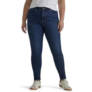 Lee womens Plus Size Ultra Lux Comfort With Flex Motion Skinny Leg Jean With Ever Fit(Deepest Dark)