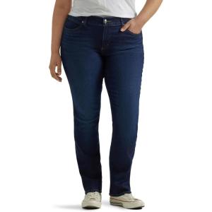 Lee womens Plus Size Ultra Lux Comfort With Flex Motion Straight Leg Jean(Main Thrill)