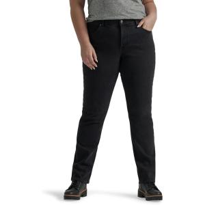 Lee womens Plus Size Ultra Lux Comfort With Flex Motion Straight Leg Jean(Midnight Bloom)