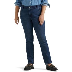 Lee womens Plus Size Ultra Lux Comfort With Flex Motion Straight Leg Jean(Royal Chakra)