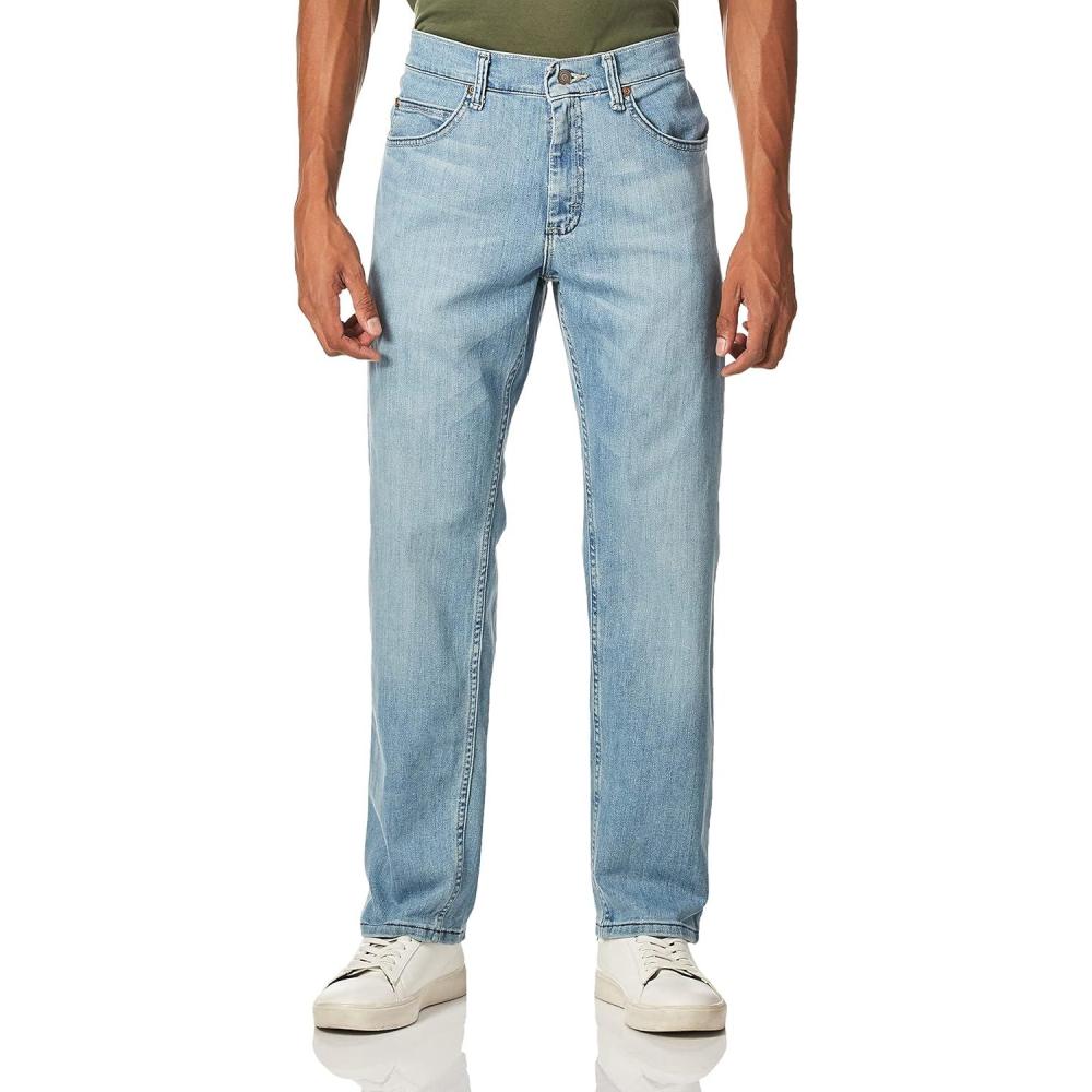 imageLee Mens Regular Fit Straight Leg JeanWinston