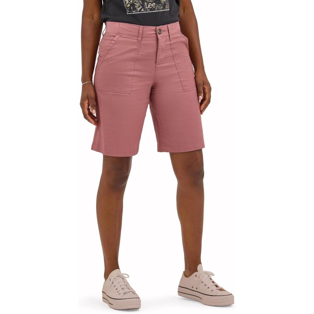 imageLee Womens Ultra Lux Comfort with Flextogo Utility Bermuda ShortHenna
