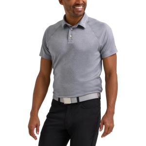 Lee Mens Golf Series Short Sleeve Performance Polo Shirt(Static Gray)