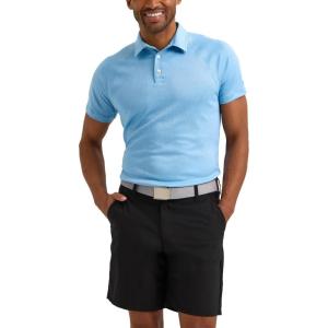 Lee Mens Golf Series Short Sleeve Performance Polo Shirt(Stream)