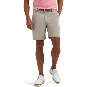 Lee Mens Golf Series Synthetic Flat Front Chino Short(Mushroom)