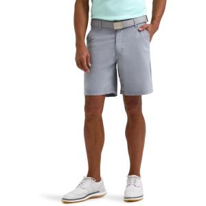Lee Mens Golf Series Synthetic Flat Front Chino Short(New Gray)