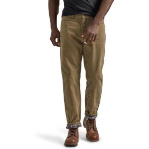 Lee Mens Legendary Relaxed Straight Jean(Flannel-lined Teak)